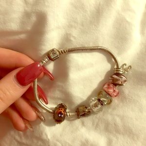 Pandora Bracelet with multiple charms